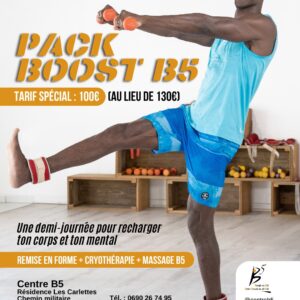 Pack Boost: Remise en forme + Massage B5 + Cryothérapie en bassin